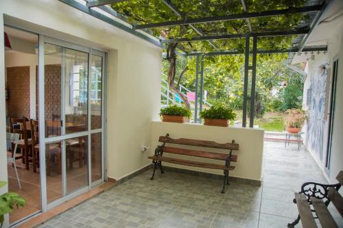 A balcony or terrace at Feliza Hostel