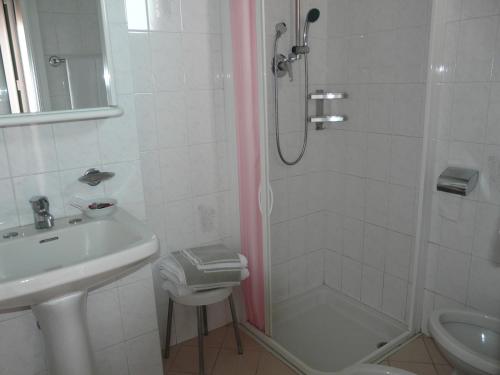 Koupelna v ubytování Hotel Vecchia Rimini