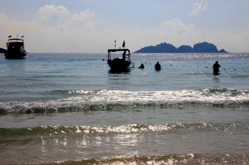 Ein Strand an oder in der Nähe des Resorts