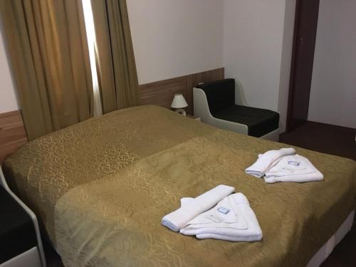 Giường trong phòng chung tại Villa Bojinovi - Forest Nook 2