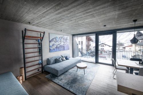 Χώρος καθιστικού στο Glanz & Glory Appartements Längenfeld