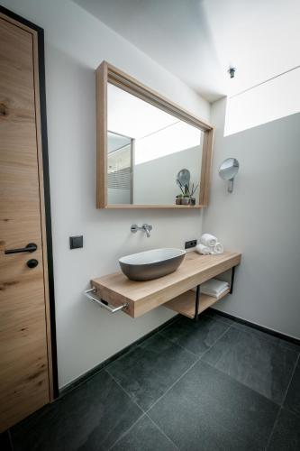Ένα μπάνιο στο Glanz & Glory Appartements Längenfeld