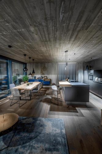 Χώρος καθιστικού στο Glanz & Glory Appartements Längenfeld
