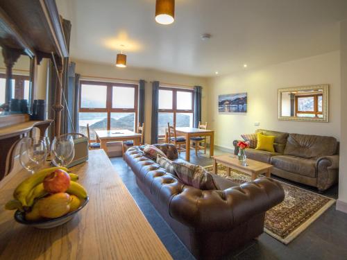 Χώρος καθιστικού στο Kirkaig Lodge