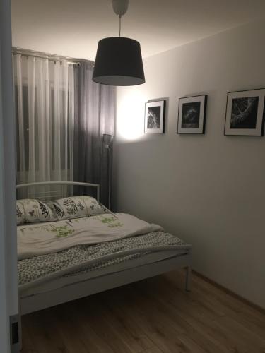 Katil atau katil-katil dalam bilik di Apartament Przy Skarpie