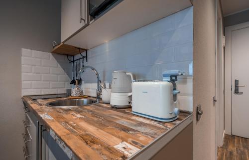 Kuchyň nebo kuchyňský kout v ubytování New Gudauri-Loft II-Near Gondola