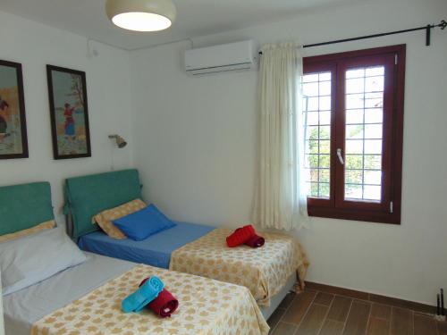 Cama o camas de una habitación en Avra House in Argalasti