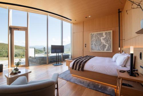 Ein Bett oder Betten in einem Zimmer der Unterkunft Skye Niseko