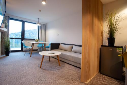 Posezení v ubytování Hotel Halo Szczyrk