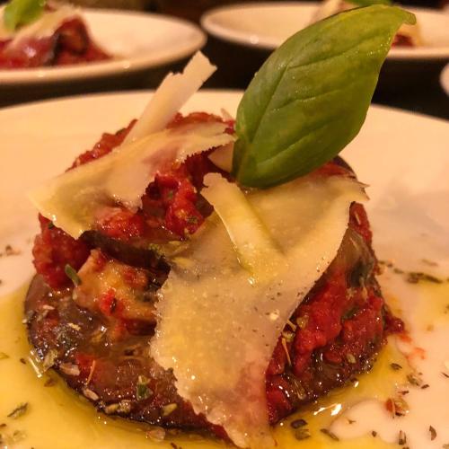 a piece of food sitting on a white plate at Podere Bellavista in San Gimignano