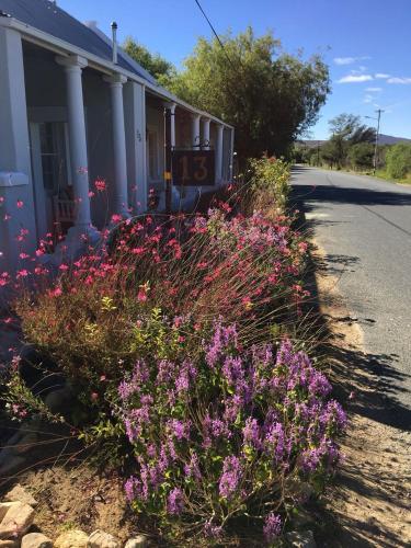 a bunch of flowers in front of a house at The Lemon Tree in Prince Albert