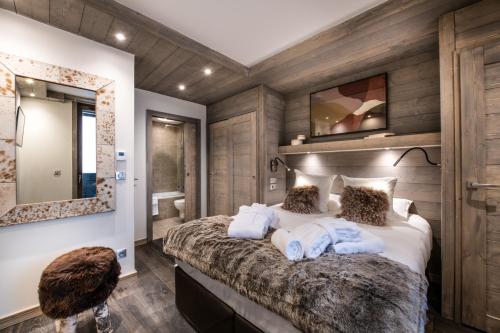 Katil atau katil-katil dalam bilik di Yellowstone Lodge by Alpine Resorts