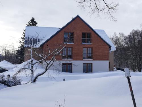 Apartmány Říčky v zimě