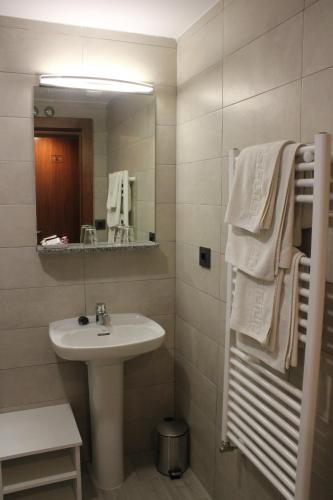 Koupelna v ubytování Hostal Extremeño