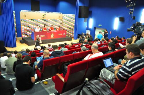 a large crowd of people sitting in a lecture hall at Hotel Mistral Sport in Gniewino