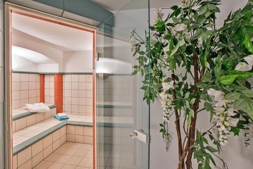 Koupelna v ubytování Hotel Nordkap