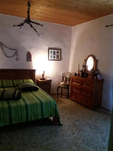 a bedroom with a bed and a dresser and a mirror at Il Nespolo in Modolo