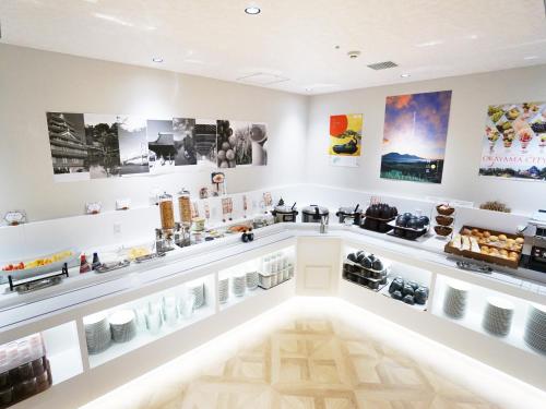 a store with a lot of products on display at Hotel Abest Grande Okayama in Okayama