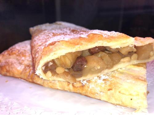 a close up of a piece of food on a plate at piccadilly b&b in Pordenone