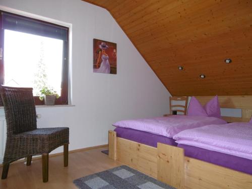 Katil atau katil-katil dalam bilik di Ferienwohnungen Moritz