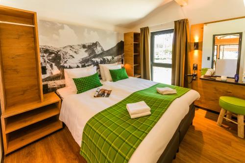 Katil atau katil-katil dalam bilik di Center Parcs Park Allgäu