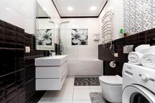 Kúpeľňa v ubytovaní Delicate Lviv Apartment
