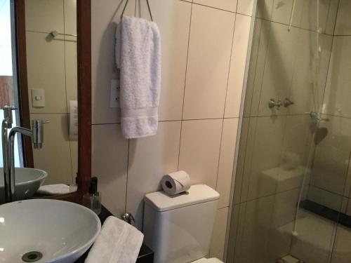 Koupelna v ubytování Viva Chico Rei Hostel