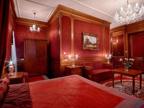 Χώρος καθιστικού στο Hotel Koronny