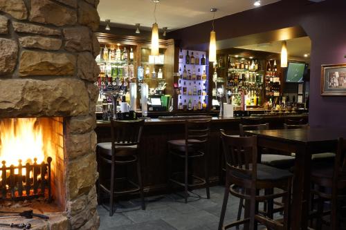 The lounge or bar area at Corriegarth Hotel