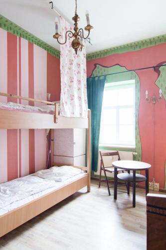 Postel nebo postele na pokoji v ubytování Labyrinth Hostel Weimar