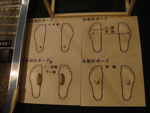 a poster with drawings of shoes on it at Kurhaus Ishibashi Ryokan in Shimoda