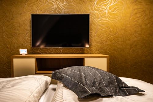 TV a/nebo společenská místnost v ubytování Apartmány Adélka Špindlerův Mlýn