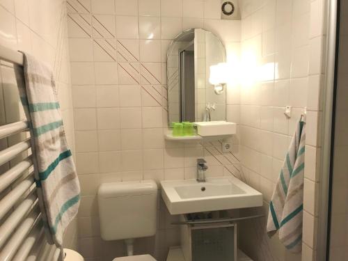 Koupelna v ubytování Haus Kogge Dangast