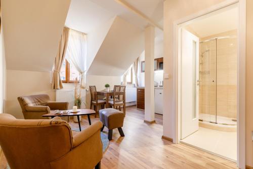 Kúpeľňa v ubytovaní Apartments Menuet
