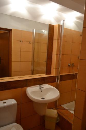 Koupelna v ubytování Vanilla Pokoje i Apartamenty Nad Brzegiem Jeziora