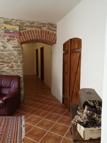 Χώρος καθιστικού στο Statek "Two brooms", Apartment