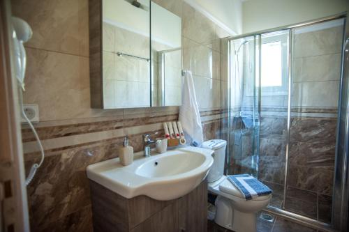 Et badeværelse på La Casa Di Linda