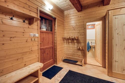 Koupelna v ubytování Chata Brusnica