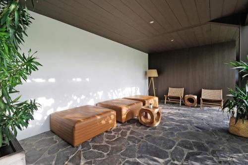 Χώρος καθιστικού στο Clio Apartment