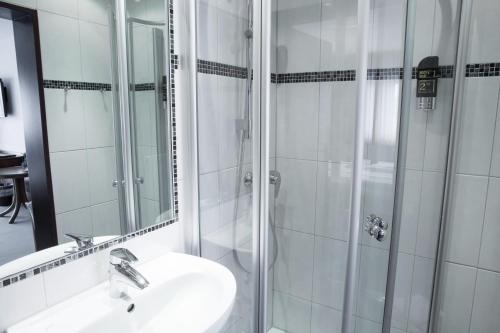 Koupelna v ubytování Hotel Wilms