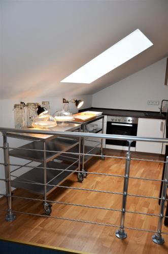 Apartments Am Werderseeにあるキッチンまたは簡易キッチン