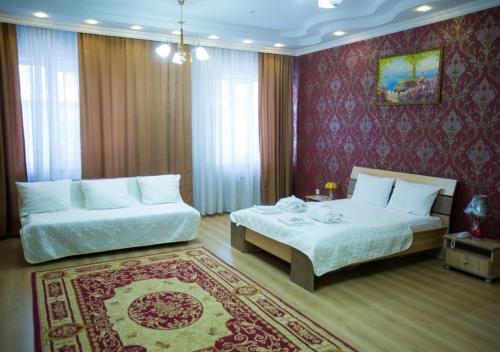 Katil atau katil-katil dalam bilik di Hotel Alash