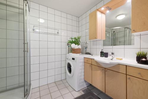 Phòng tắm tại BJØRVIKA APARTMENTS, Solsiden Area, Trondheim city center
