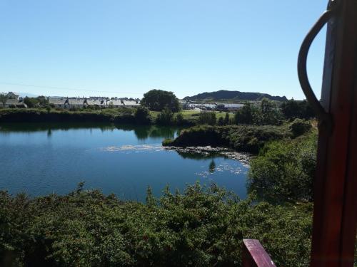 a view of a river from a train at Garragh Mhor in Oban