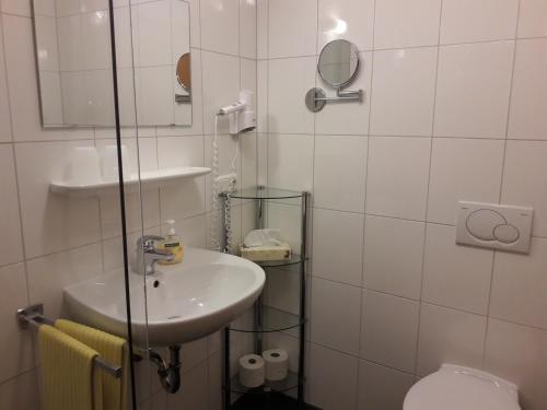 Koupelna v ubytování Haus Annette