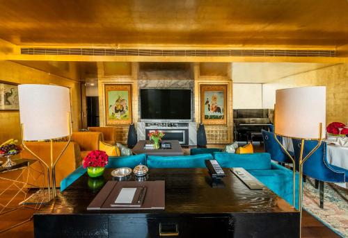 Ruang duduk di The Lodhi – A member of The Leading Hotels Of The World