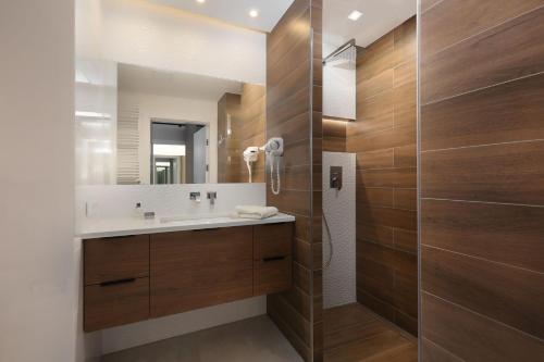 Ett badrum på Apartament Przystań w Waterlane Island