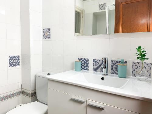 Ett badrum på Cosy Flats Luceros