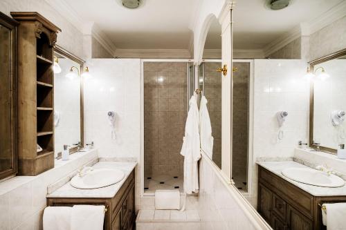 Koupelna v ubytování Nebozizek Hotel a Restaurant