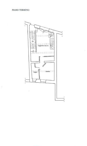 a floor plan of the new building of the institute for neuroscience at Casa vacanza vicolo degli orti in Monticiano
